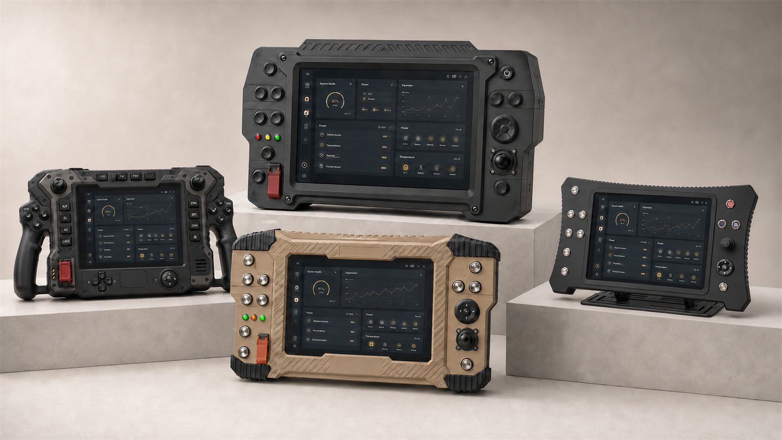 Defense and mission-critical rugged operator-control family, exterior views