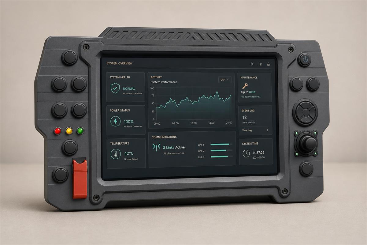 Oculus Pro rugged control and display platform, exterior view