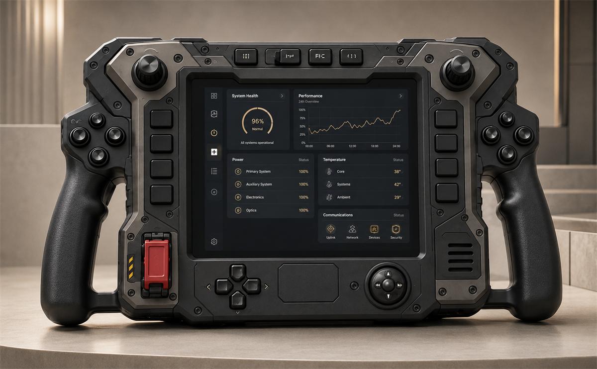 SandHawk rugged operator-control platform, exterior view