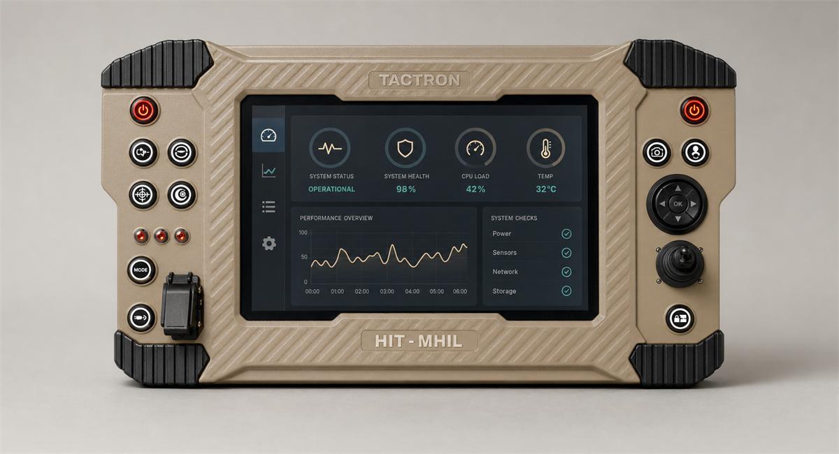 TACTRON rugged operator-control terminal, angled exterior view